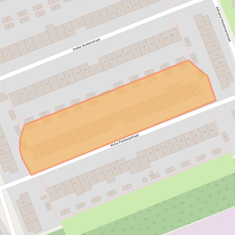 Kaart van postcodegebied 1326TJ.