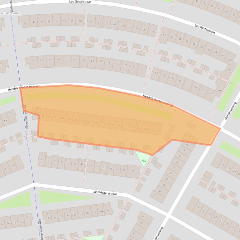 Kaart van postcodegebied 1328DP.