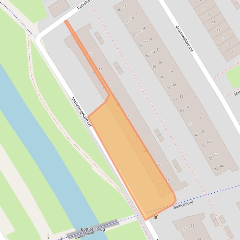 Kaart van postcodegebied 1328VS.