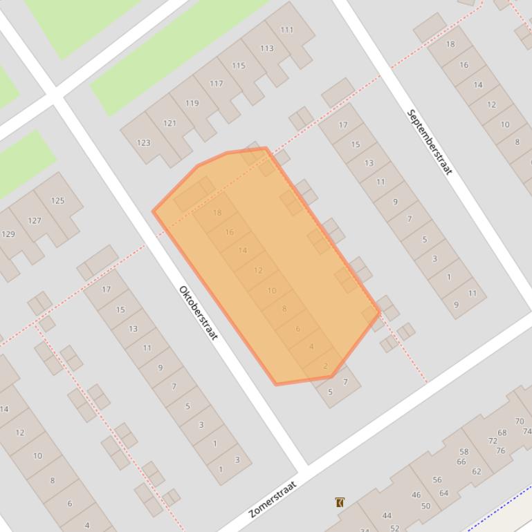 Kaart van postcodegebied 1335ER.