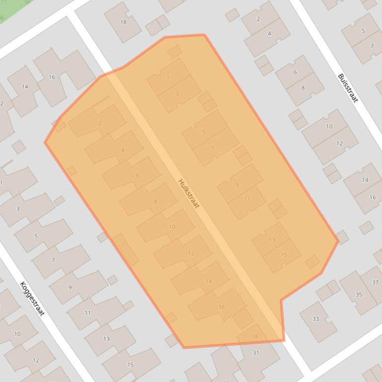 Kaart van postcodegebied 1335SL.