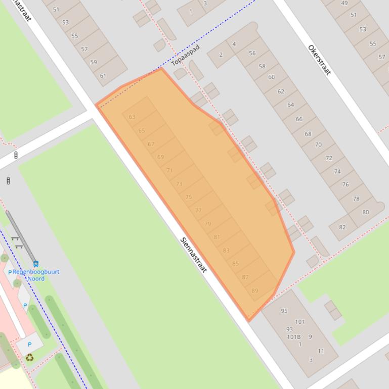 Kaart van postcodegebied 1339BG.