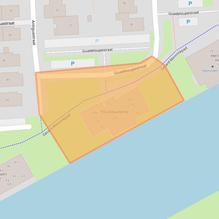 Kaart van postcodegebied 1339MC.