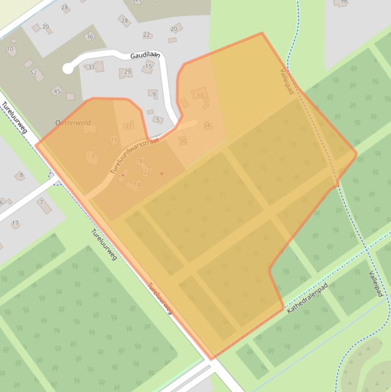 Kaart van postcodegebied 1349EK.