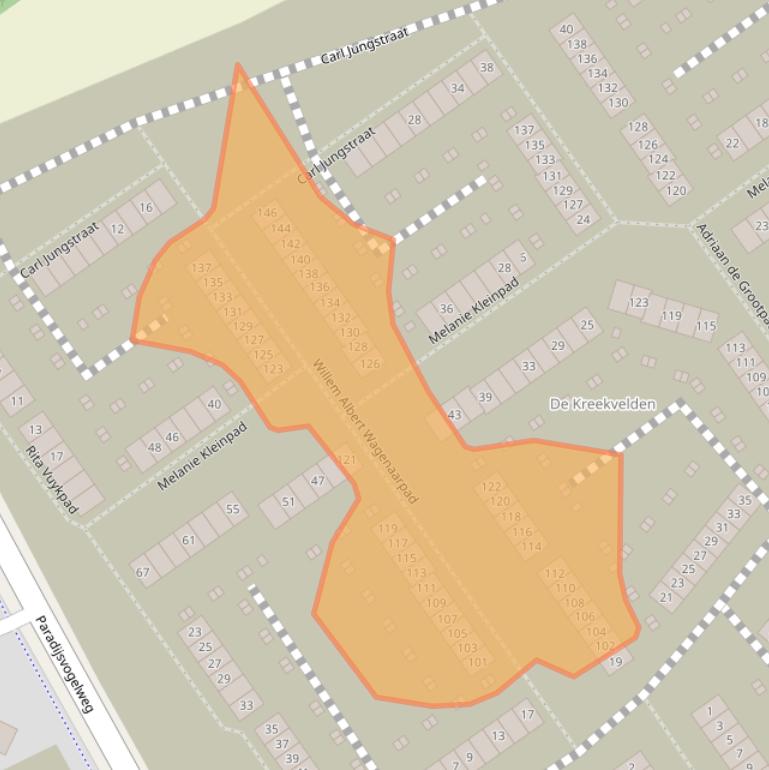 Kaart van postcodegebied 1349MD.