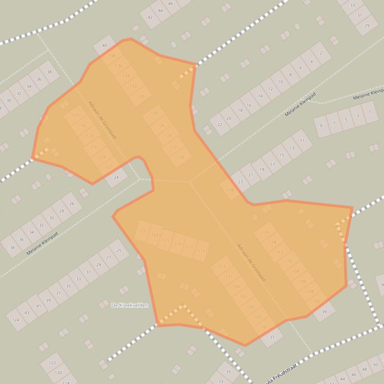 Kaart van postcodegebied 1349ME.