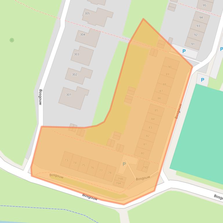 Kaart van postcodegebied 1352GH.