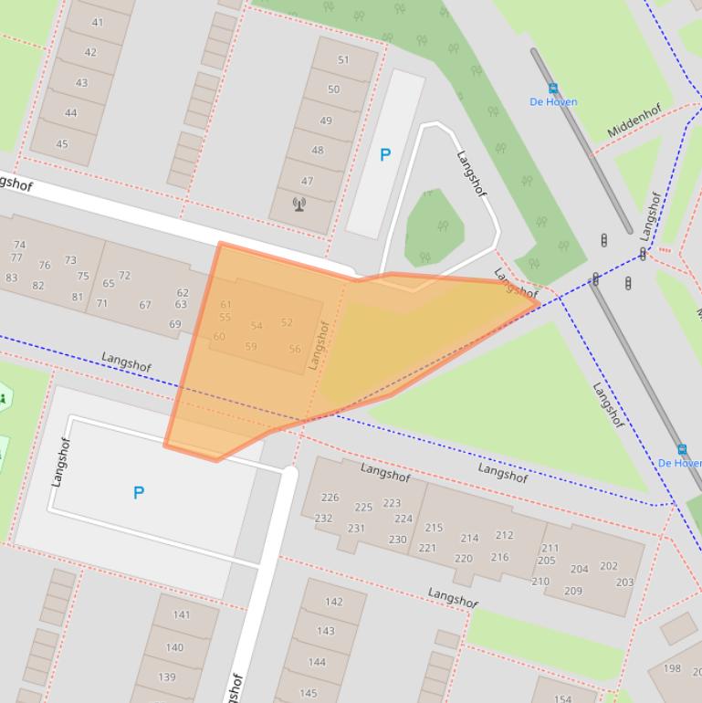 Kaart van postcodegebied 1353GE.