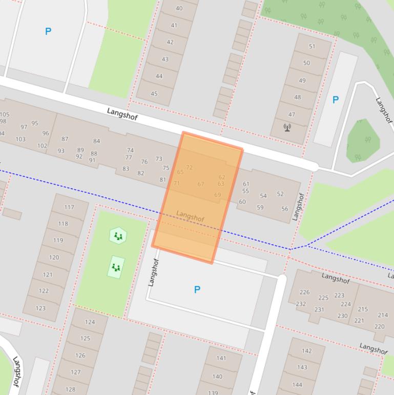 Kaart van postcodegebied 1353GG.