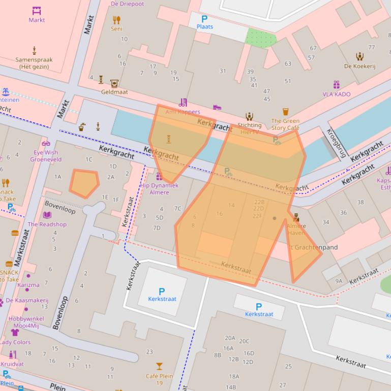 Kaart van postcodegebied 1354AL.