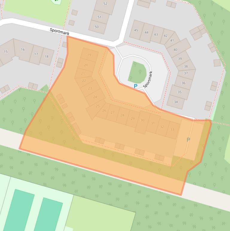 Kaart van postcodegebied 1355KB.