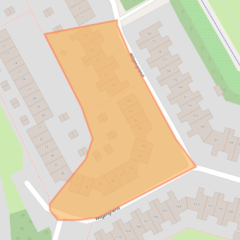 Kaart van postcodegebied 1356JC.