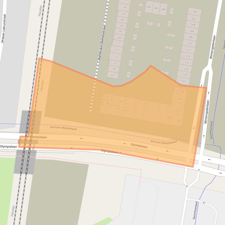 Kaart van postcodegebied 1362LH.