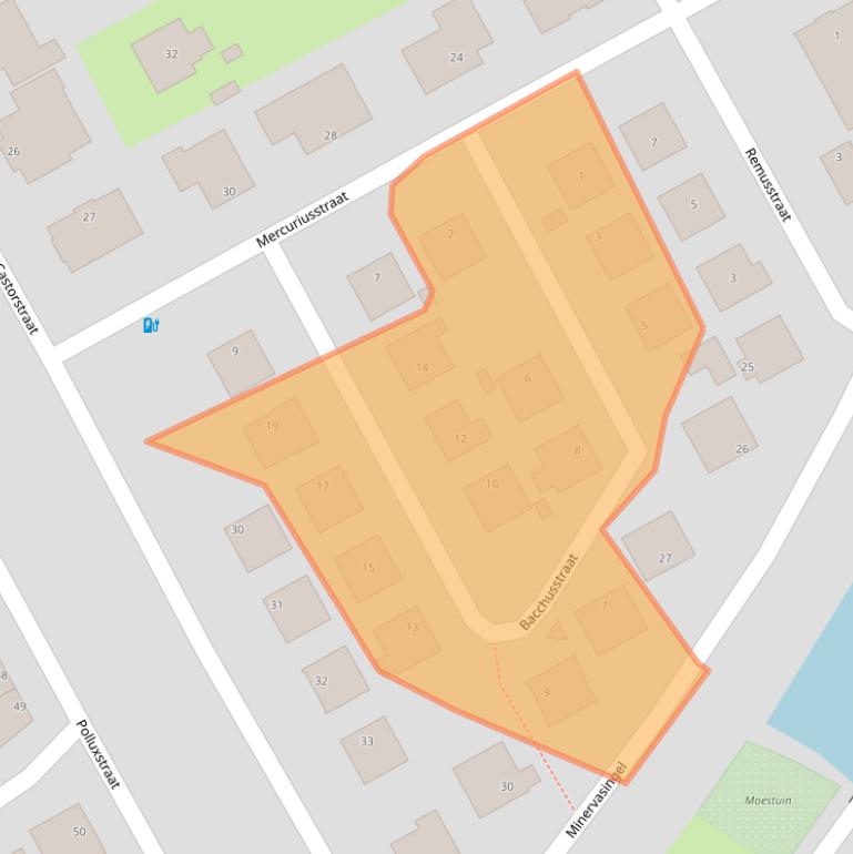 Kaart van postcodegebied 1363ZA.