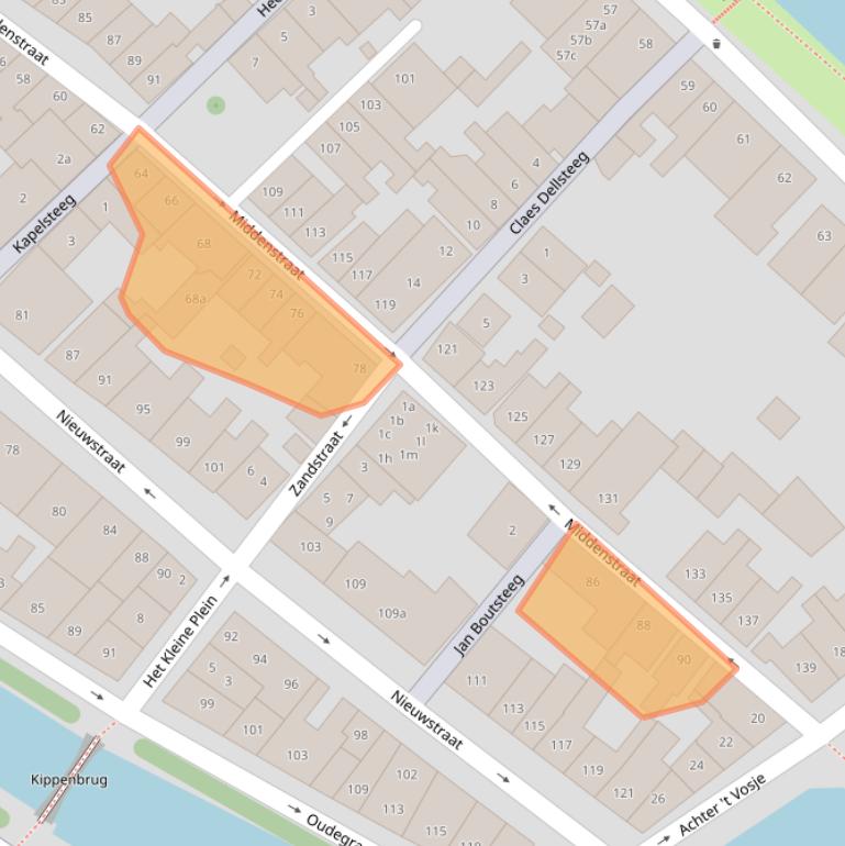 Kaart van postcodegebied 1381XG.
