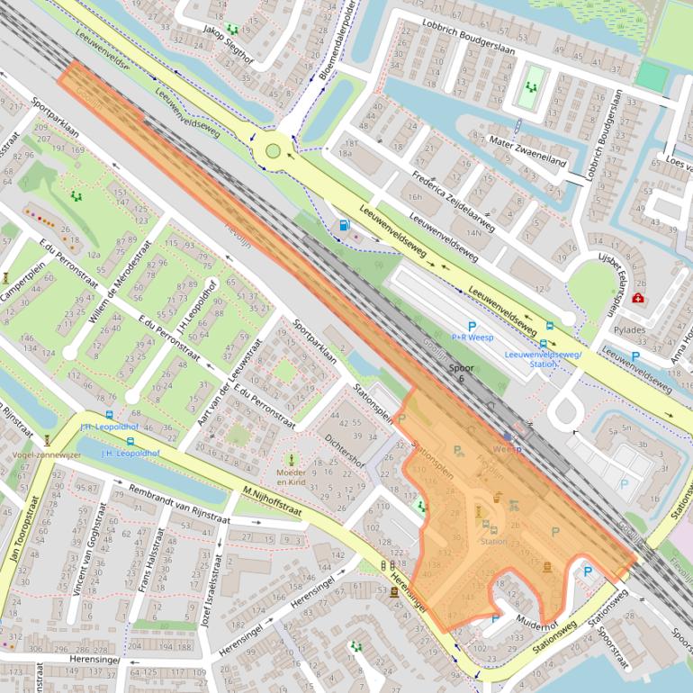 Kaart van postcodegebied 1382AD.