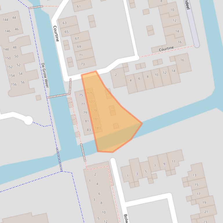 Kaart van postcodegebied 1383BK.