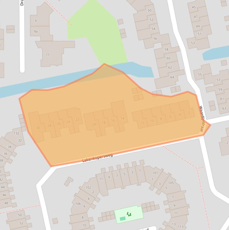 Kaart van postcodegebied 1383CS.