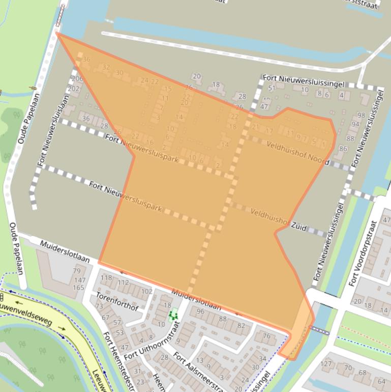 Kaart van postcodegebied 1384BS.