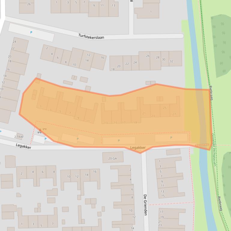Kaart van postcodegebied 1394KV.