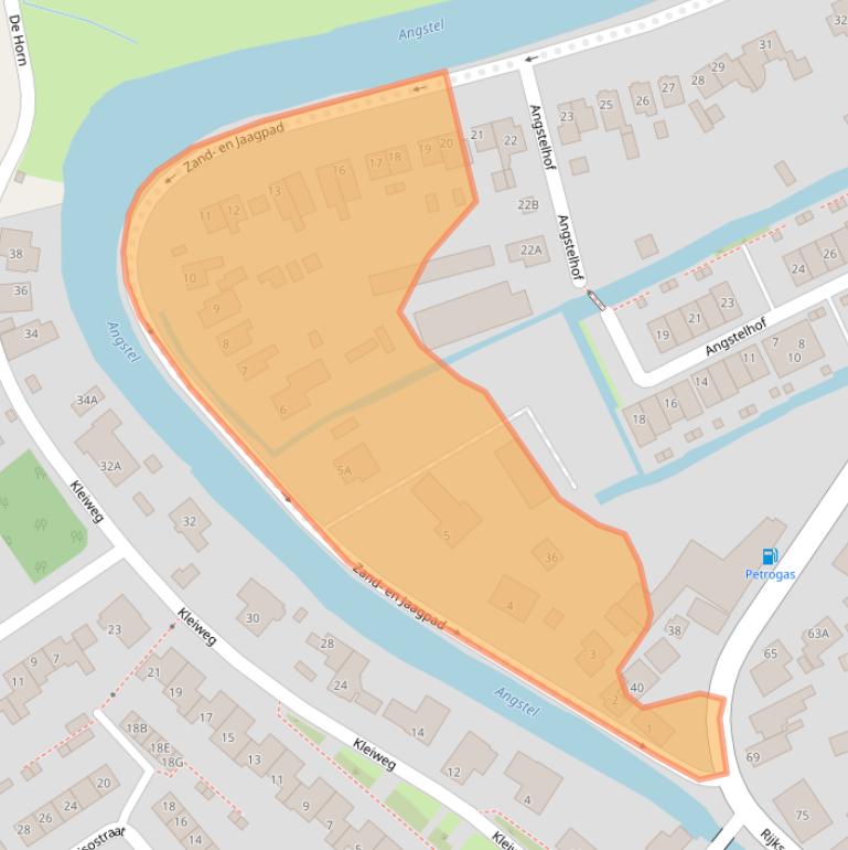 Kaart van postcodegebied 1396JA.