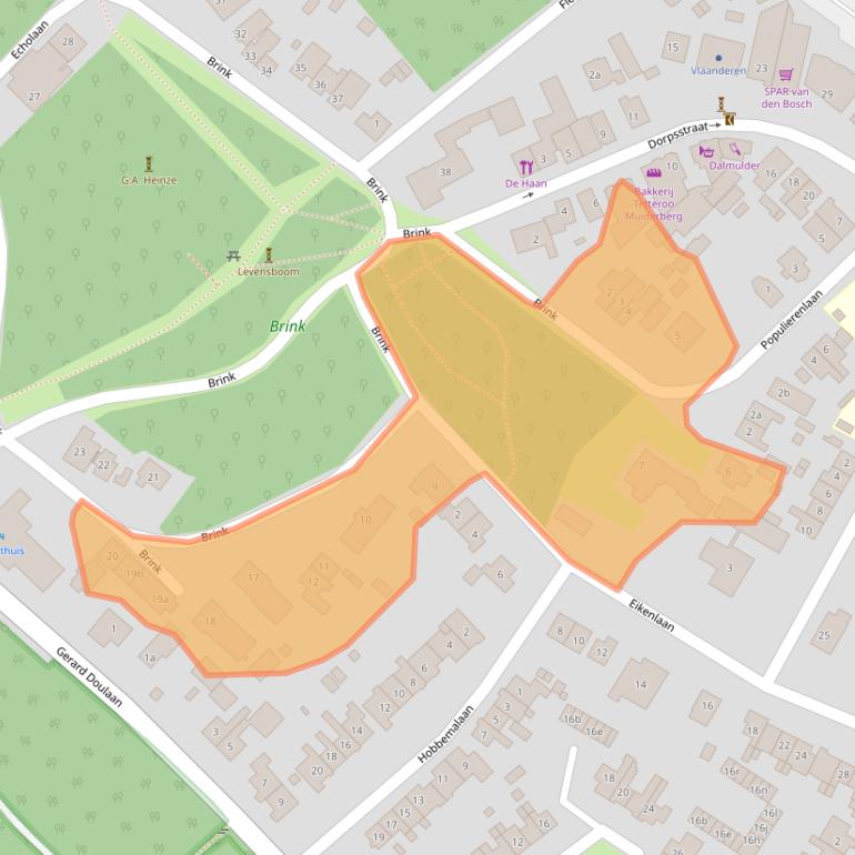Kaart van postcodegebied 1399GW.