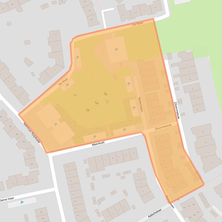 Kaart van postcodegebied 1399KH.