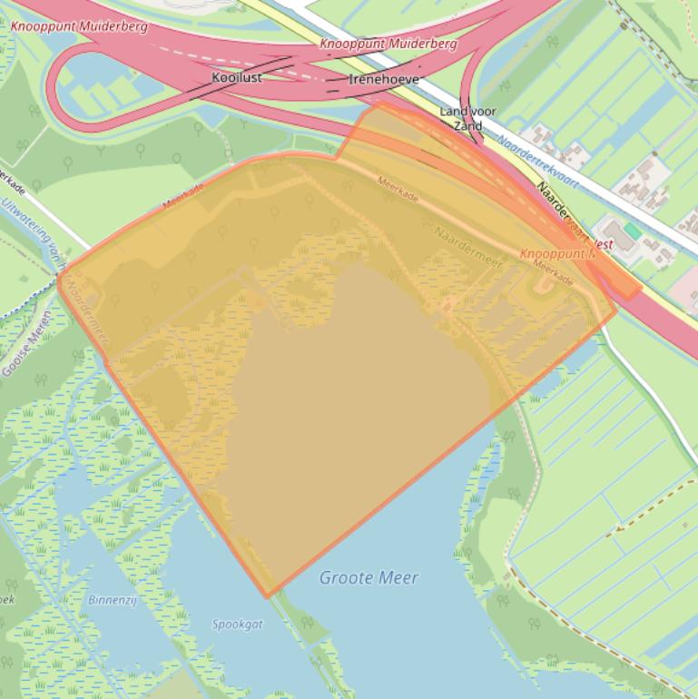 Kaart van postcodegebied 1399PL.