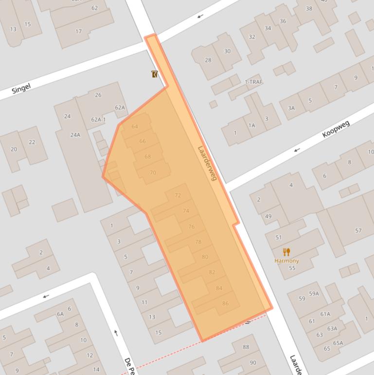 Kaart van postcodegebied 1402BL.