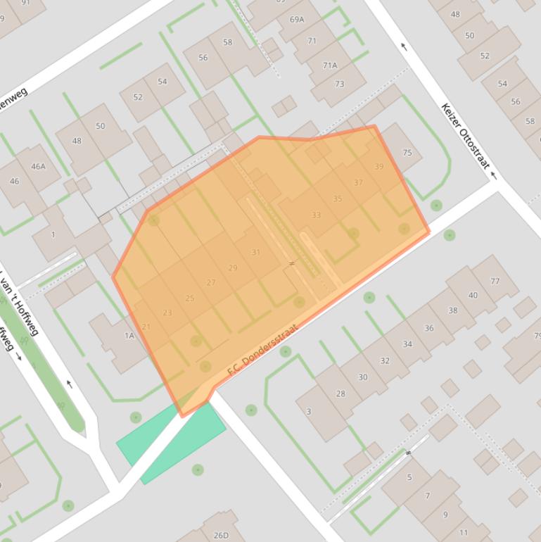 Kaart van postcodegebied 1402CG.