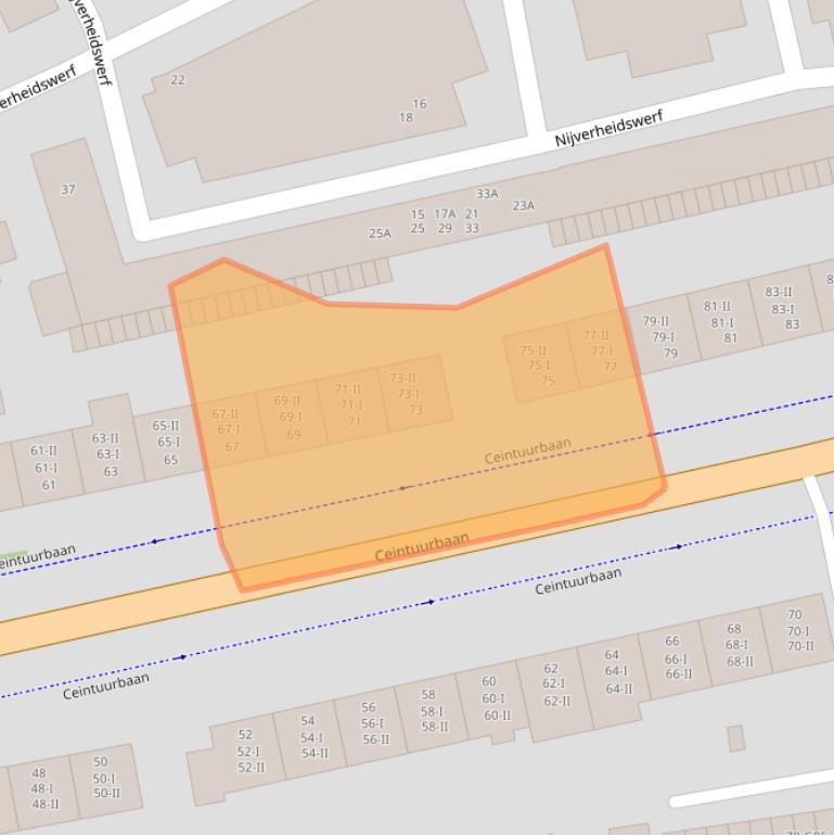 Kaart van postcodegebied 1402HC.