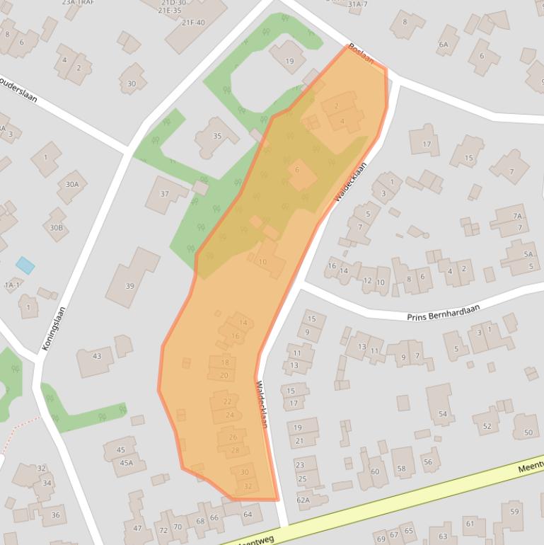 Kaart van postcodegebied 1405CR.