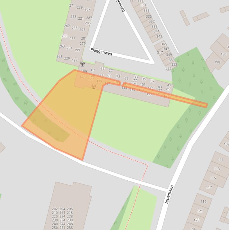 Kaart van postcodegebied 1406RZ.