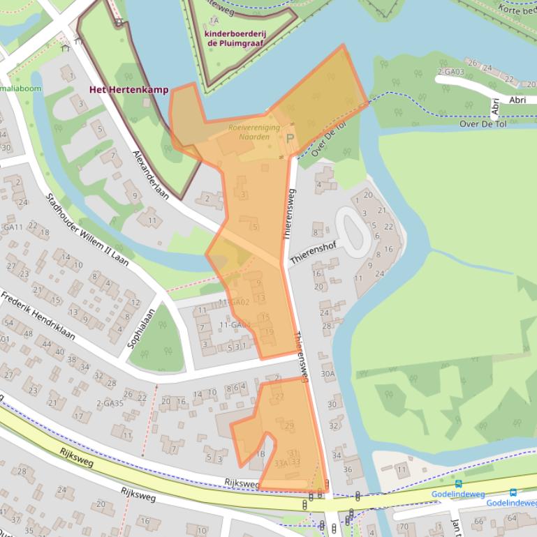 Kaart van postcodegebied 1411EW.