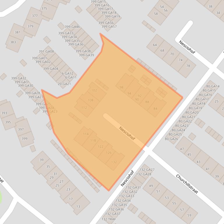 Kaart van postcodegebied 1411WZ.