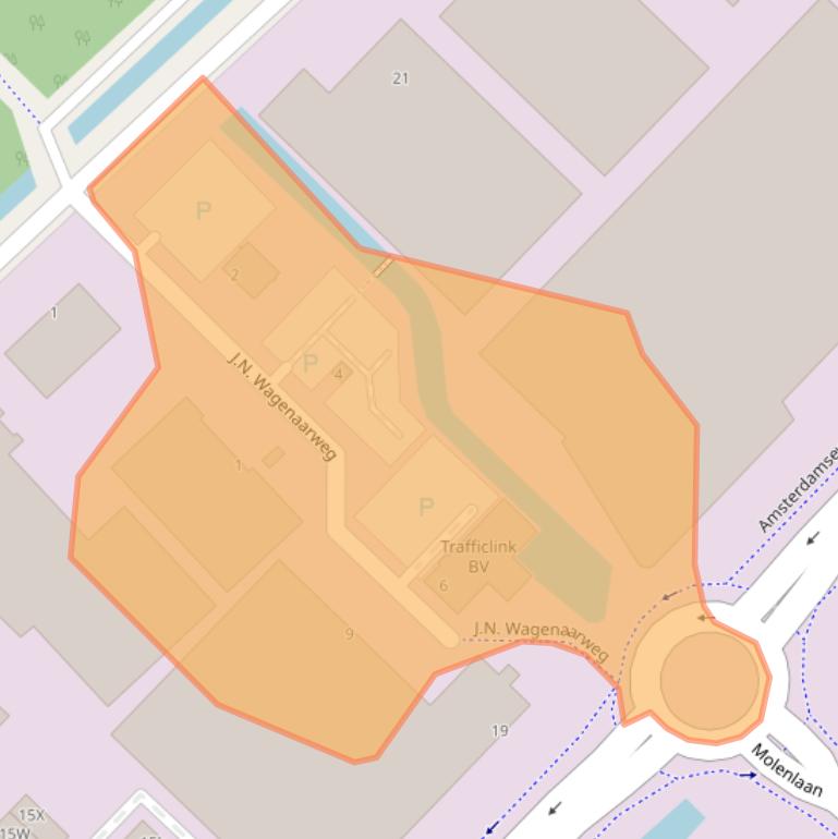 Kaart van postcodegebied 1422AK.