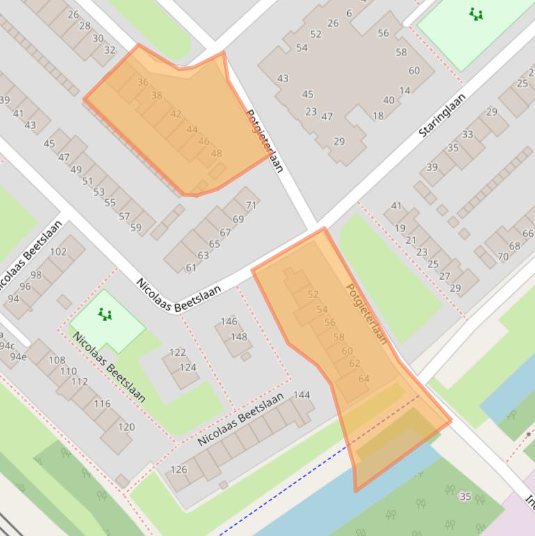 Kaart van postcodegebied 1422BA.