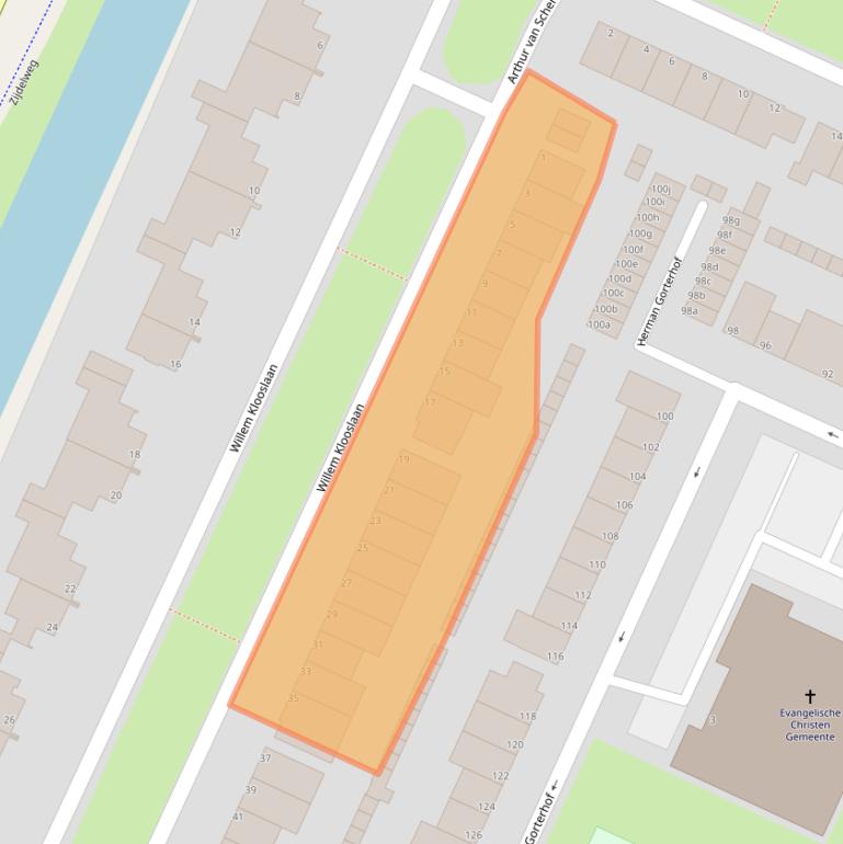 Kaart van postcodegebied 1422JV.