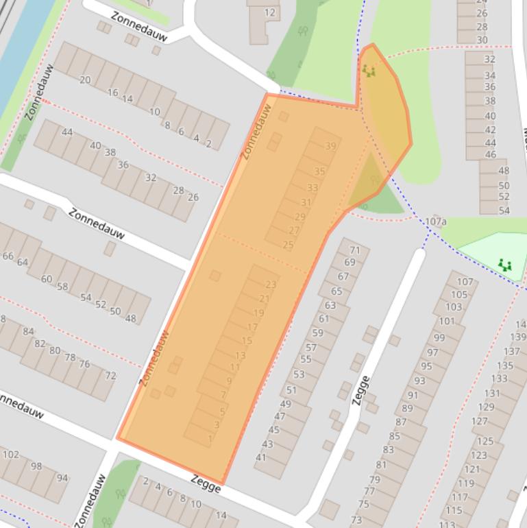 Kaart van postcodegebied 1422PR.