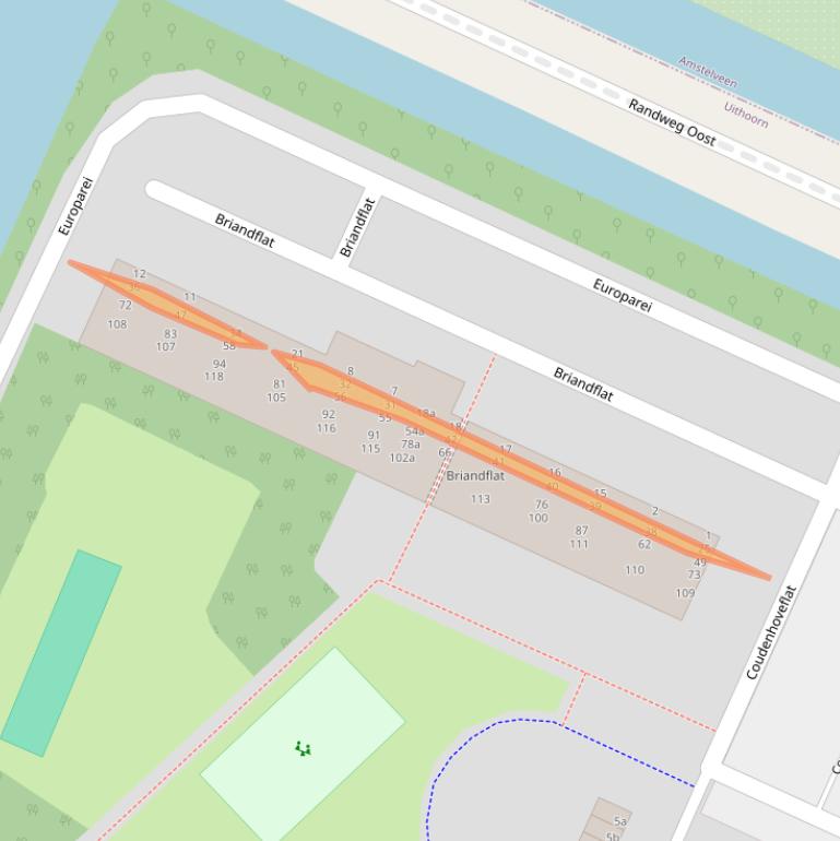 Kaart van postcodegebied 1422TV.