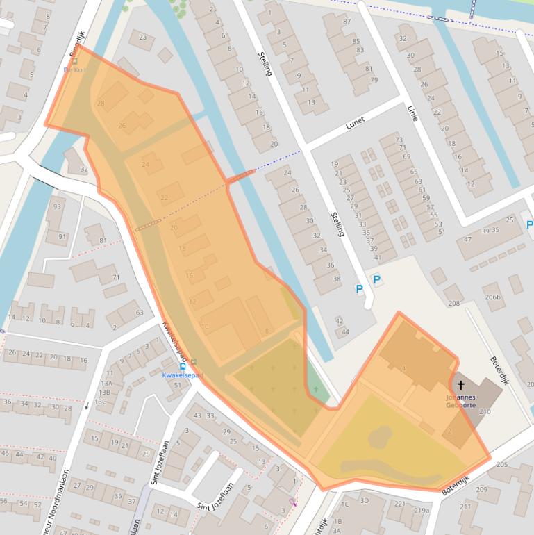 Kaart van postcodegebied 1424AZ.