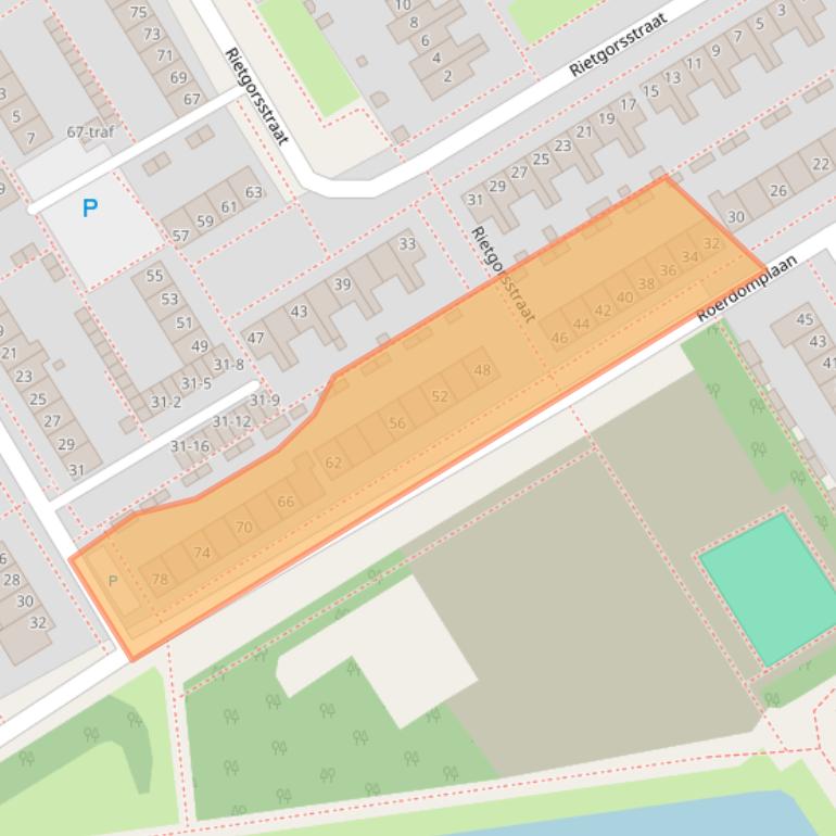 Kaart van postcodegebied 1431WK.