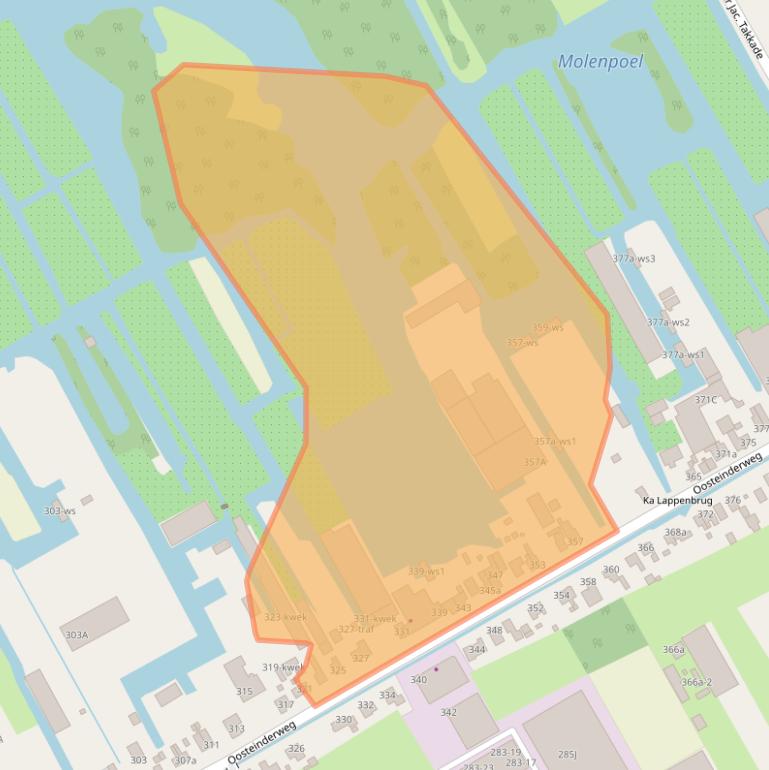 Kaart van postcodegebied 1432AX.
