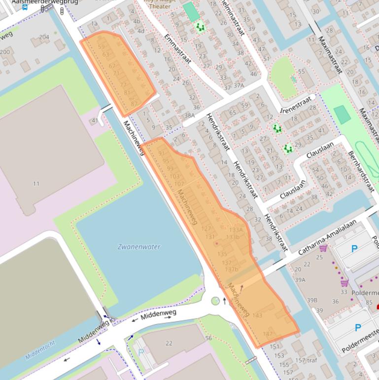 Kaart van postcodegebied 1432EP.