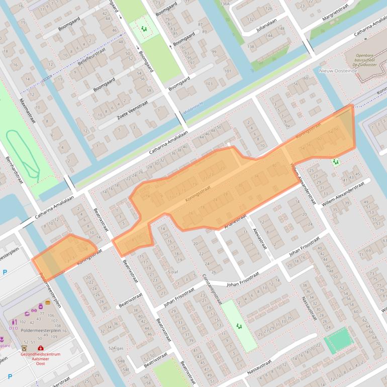 Kaart van postcodegebied 1432JR.