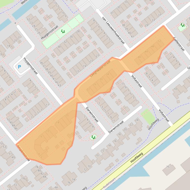 Kaart van postcodegebied 1433BJ.