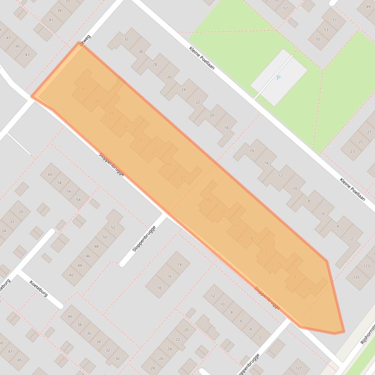 Kaart van postcodegebied 1435GG.