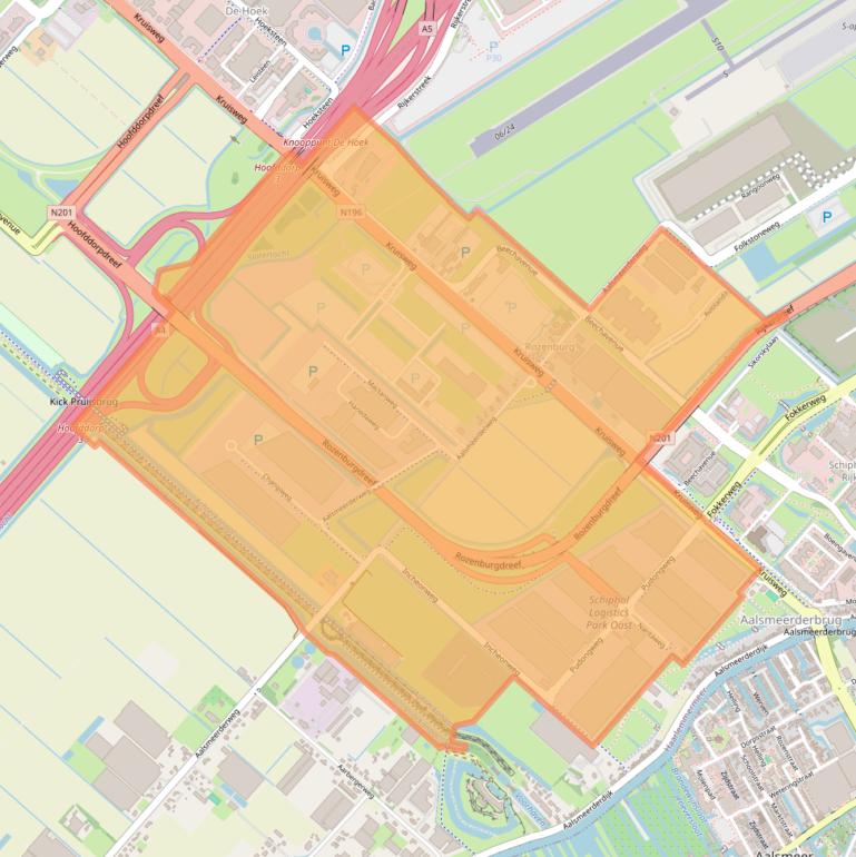 Kaart van postcodegebied 1437.