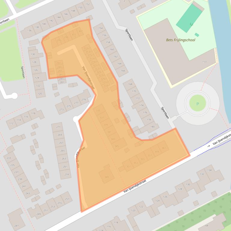 Kaart van postcodegebied 1442CN.