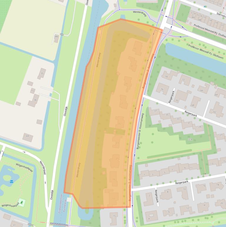 Kaart van postcodegebied 1444BA.